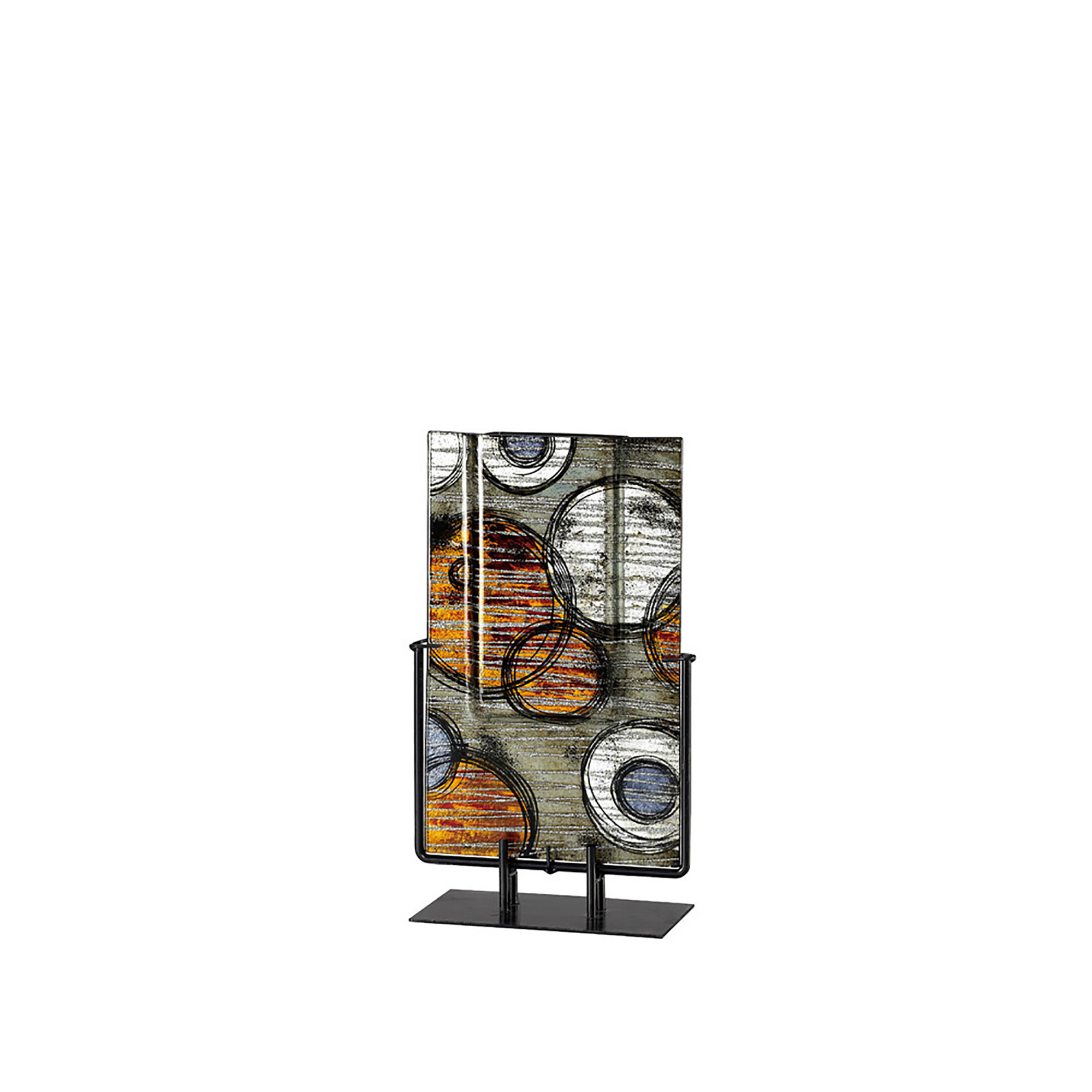 Ambre Glitter Art Glassware Diyas Home Vases